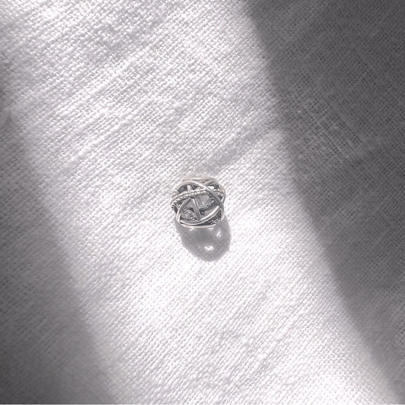 Pandora Sterling Silver “Galaxy” Pave Charm - Picture 1 of 4